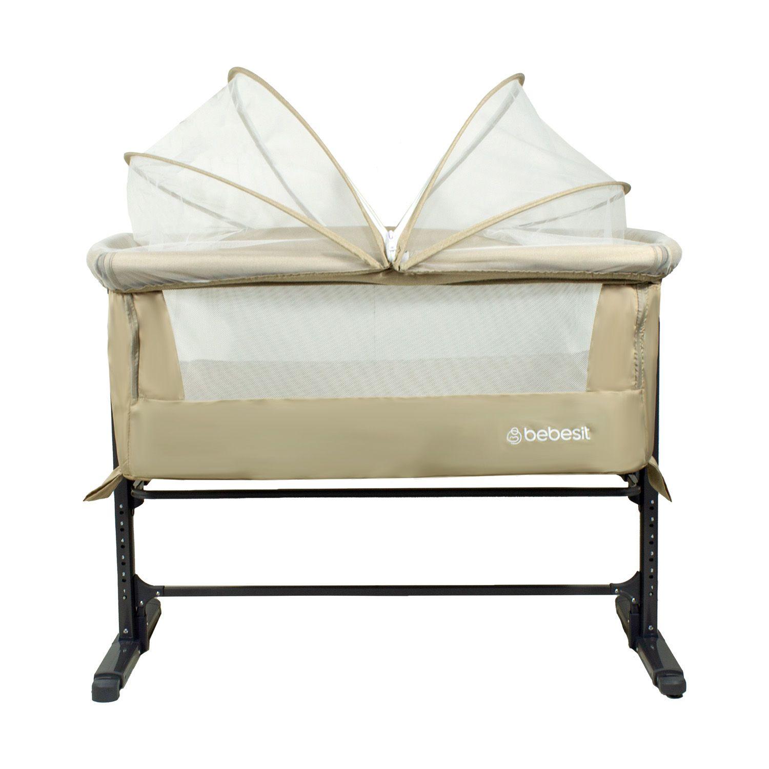 Cuna Colecho con Mosquitero MySide LX Beige Bebesit-5