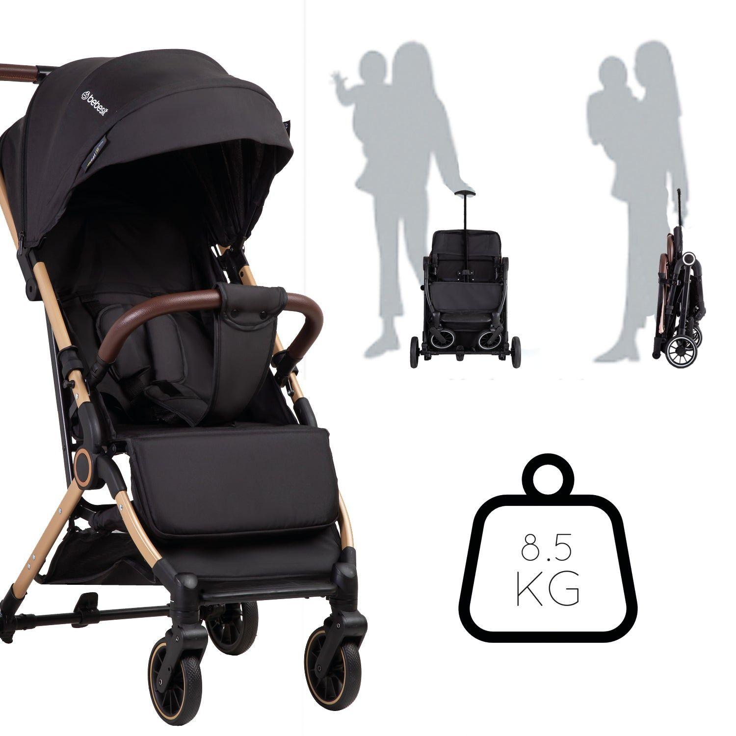 Coche Maleta Compacto Travel System Soho Negro Bebesit-3