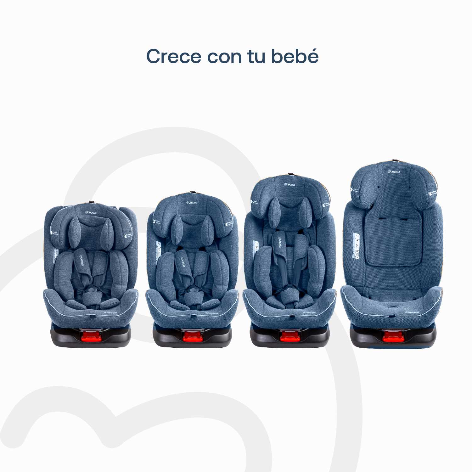 Silla de Auto Convertible Supra 360° Azul Claro Bebesit-4
