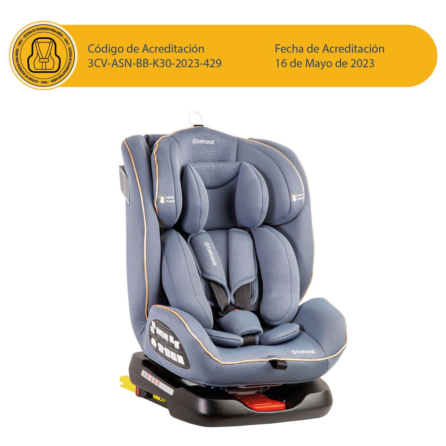 Silla de Auto Convertible Supra 360° Azul Claro Bebesit-9