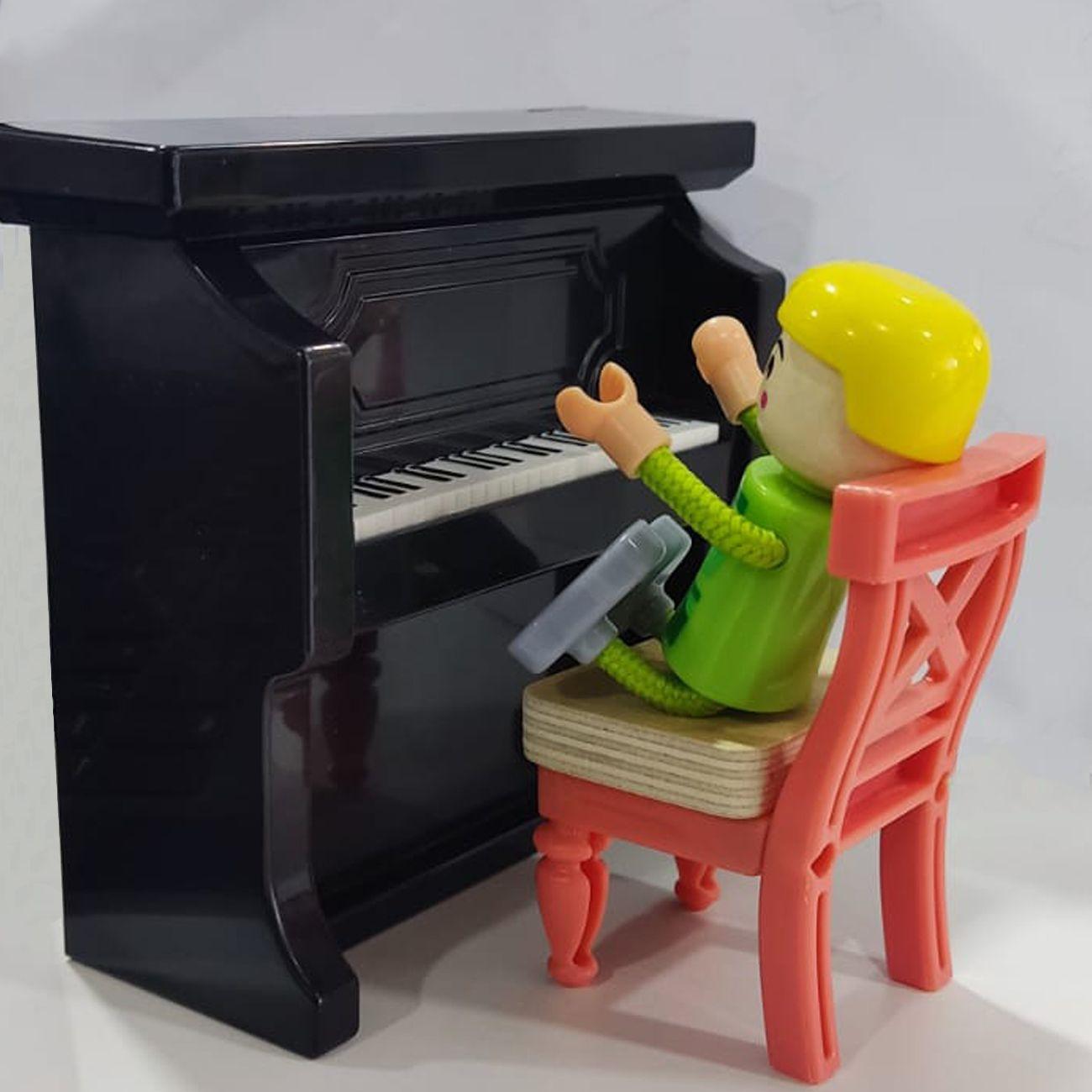 Casa de Muñecas + Muebles Madera Montessori  Bella-7