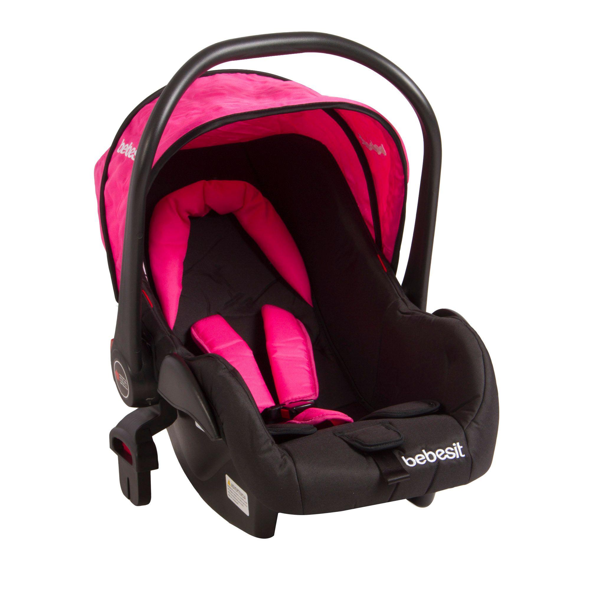Coche Travel System Quest Negro Rosa Bebesit-4