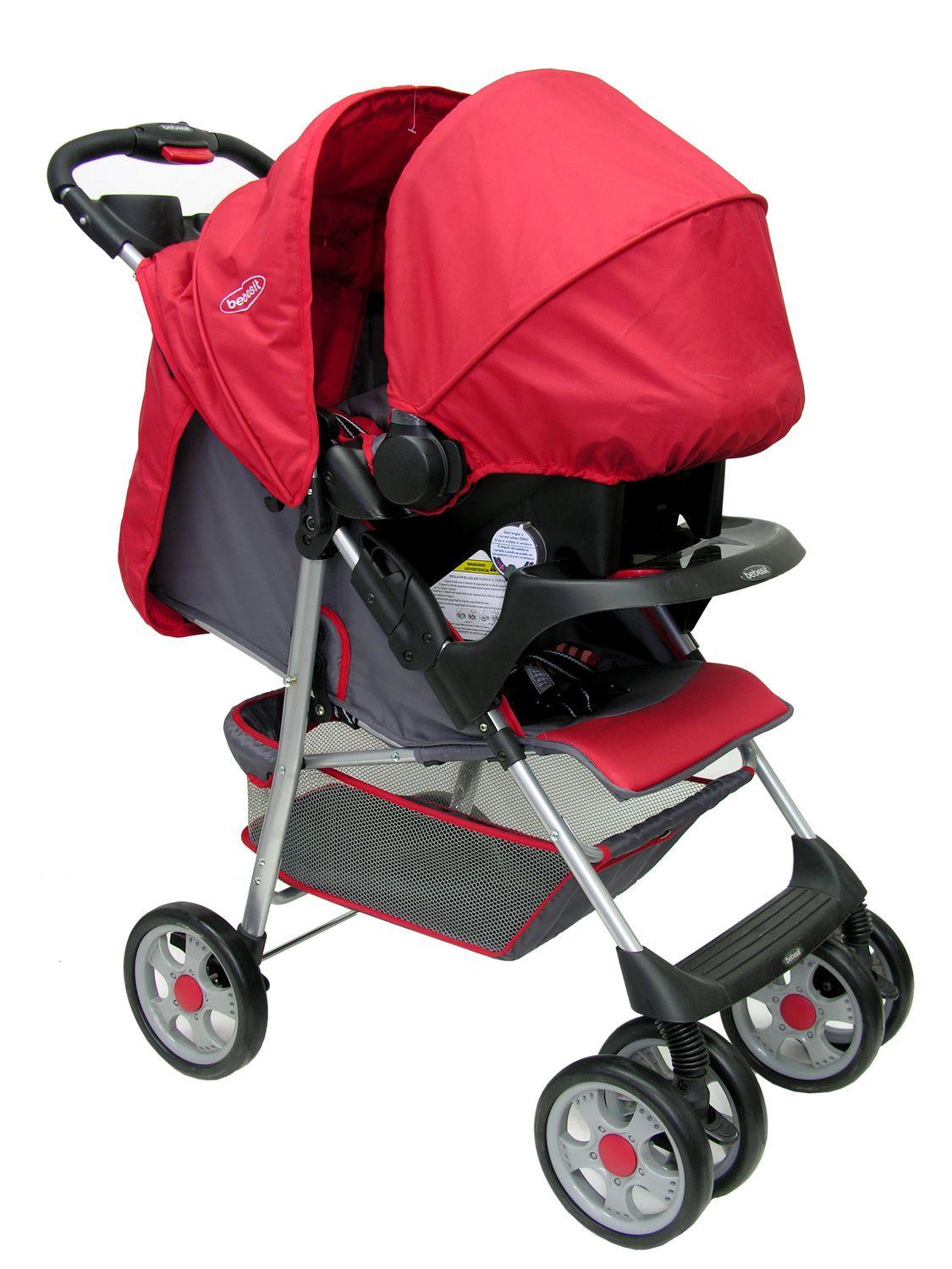 Coche Travel System Zoom Rojo Bebesit-2