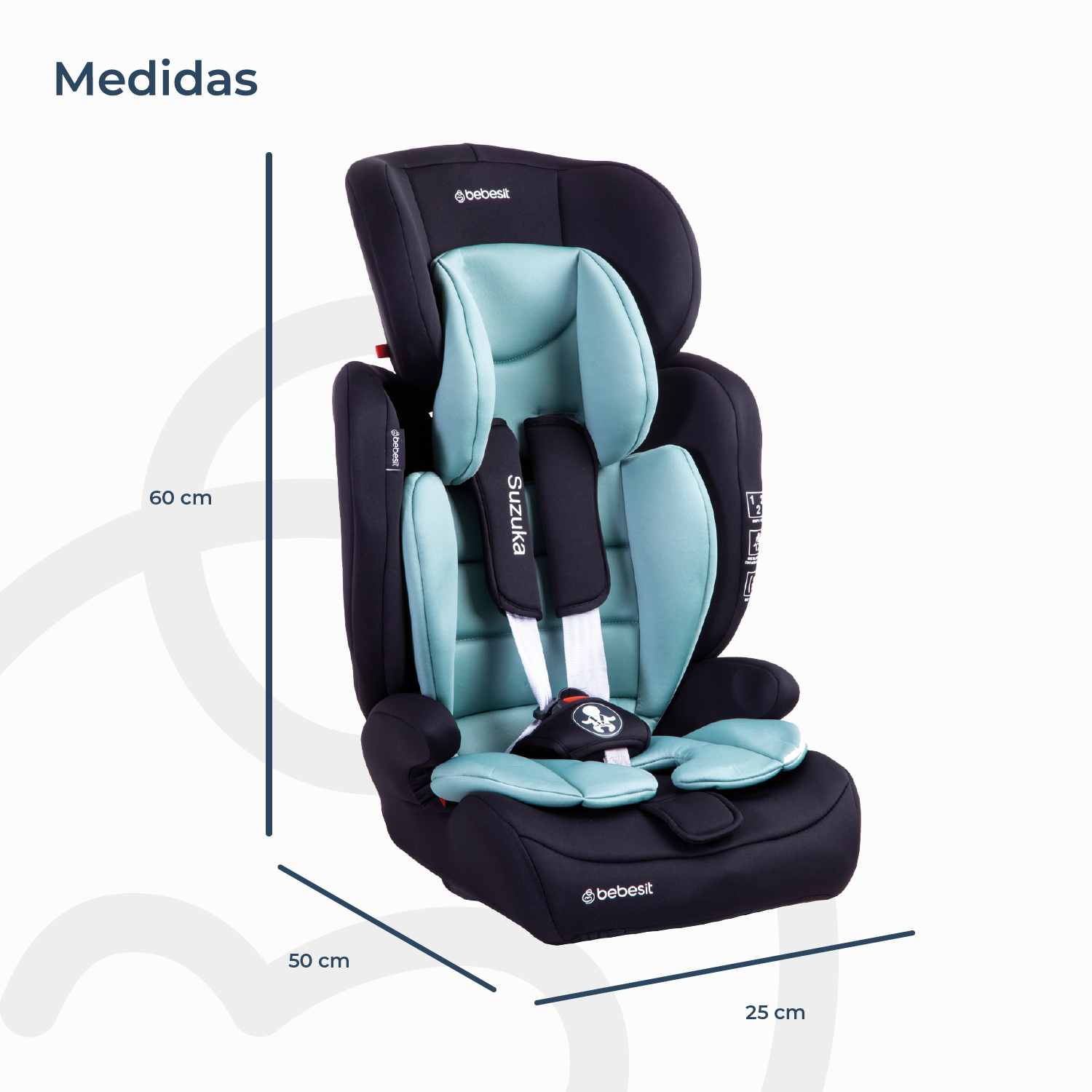 Silla de Auto Butaca Suzuka Verde Bebesit-8