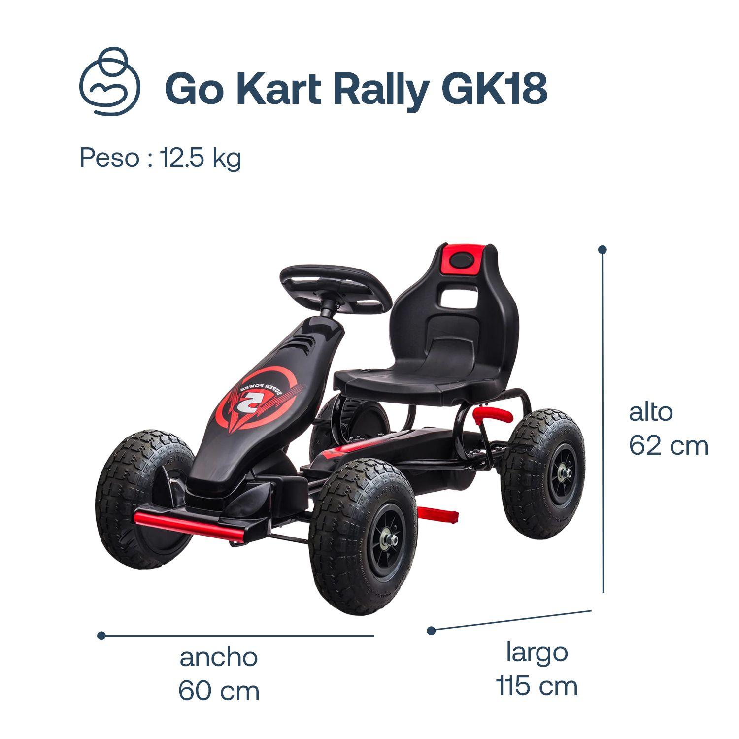 Go Kart Rally GK18 Rojo-3