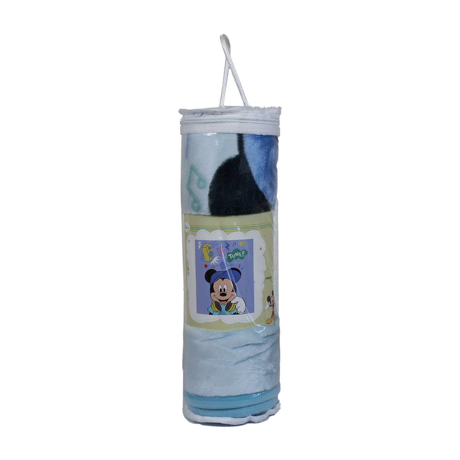 Frazada Ultra Soft Mickey Music 80x110cm Celeste Disney-2