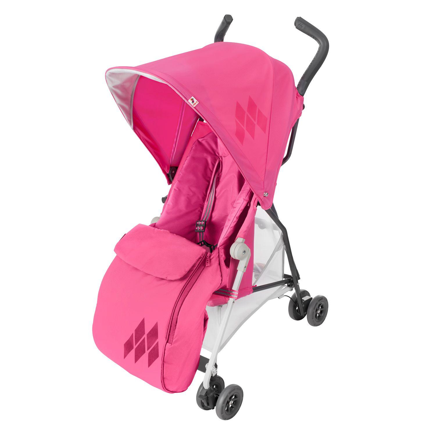 Coche Paragua MacLaren Mark II Carmine Rose-1