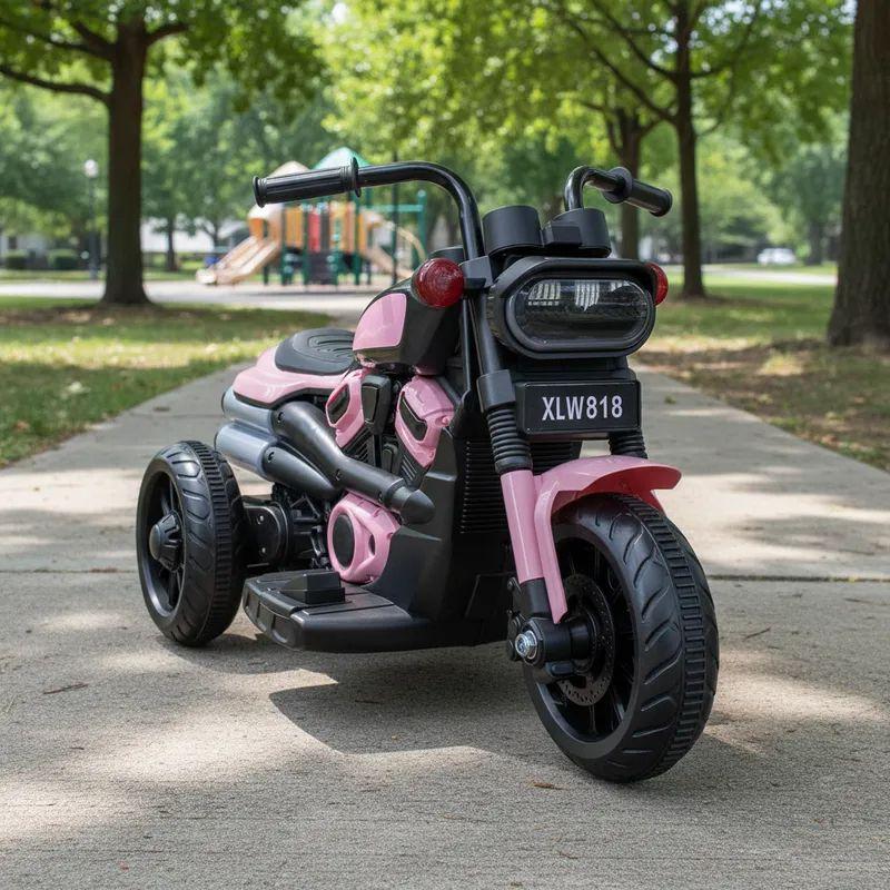 Trimoto ChopperHarley 2.0 Niñas Infantil 6V a Batería Rosa-1