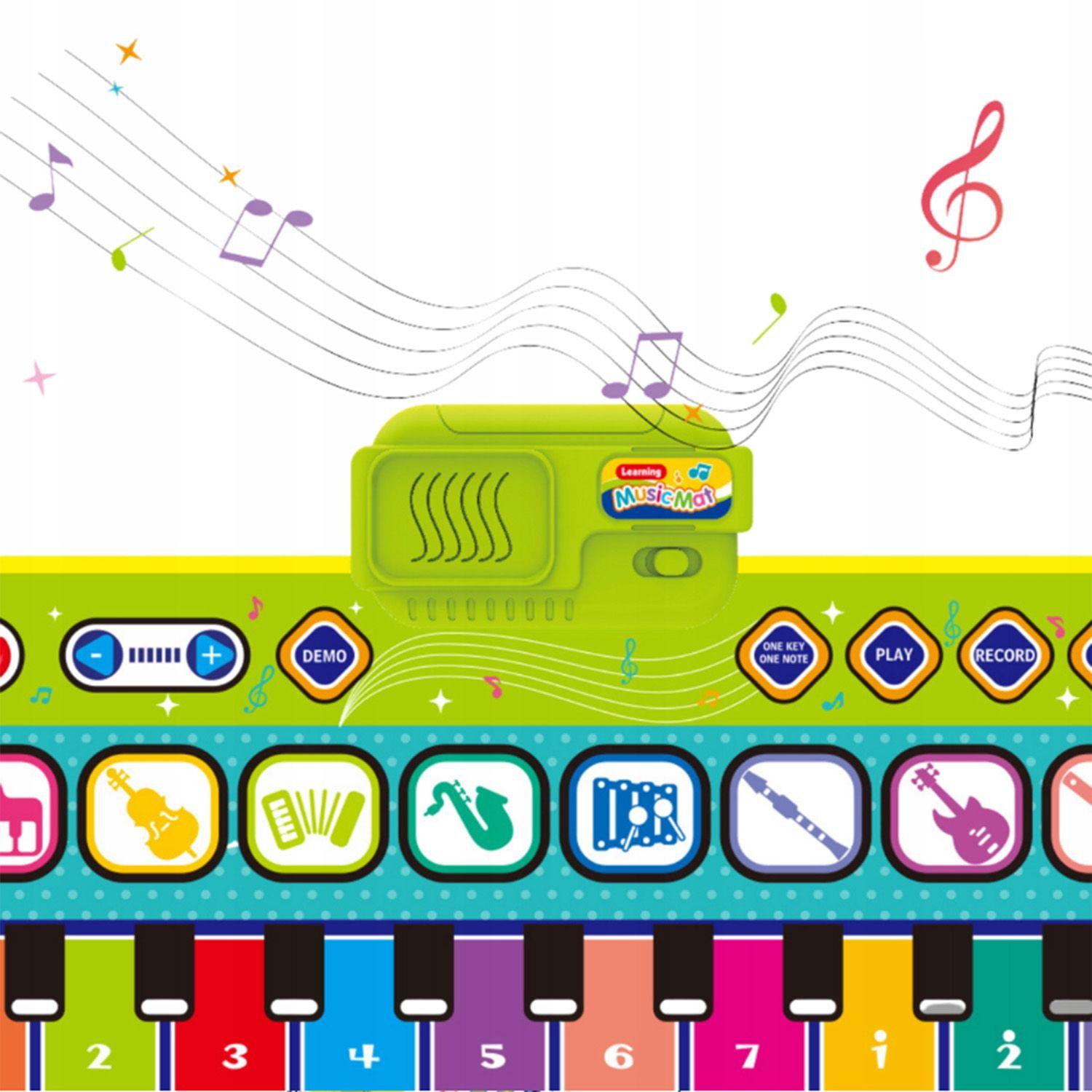 Alfombra musical Bebe Piano Caricatura de Animales-1
