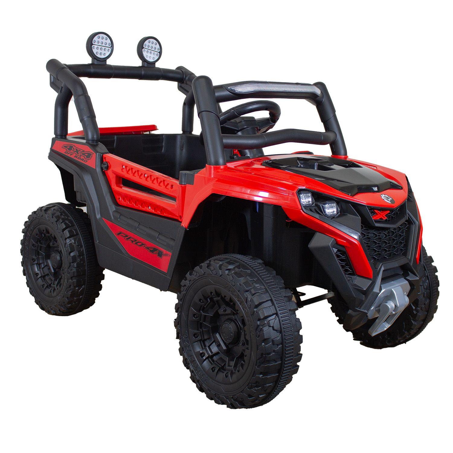 Auto Eléctrico Buggy Adventurer Niñas Niños Infantil Rojo-0