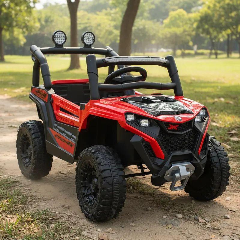 Auto Eléctrico Buggy Adventurer Niñas Niños Infantil Rojo-1