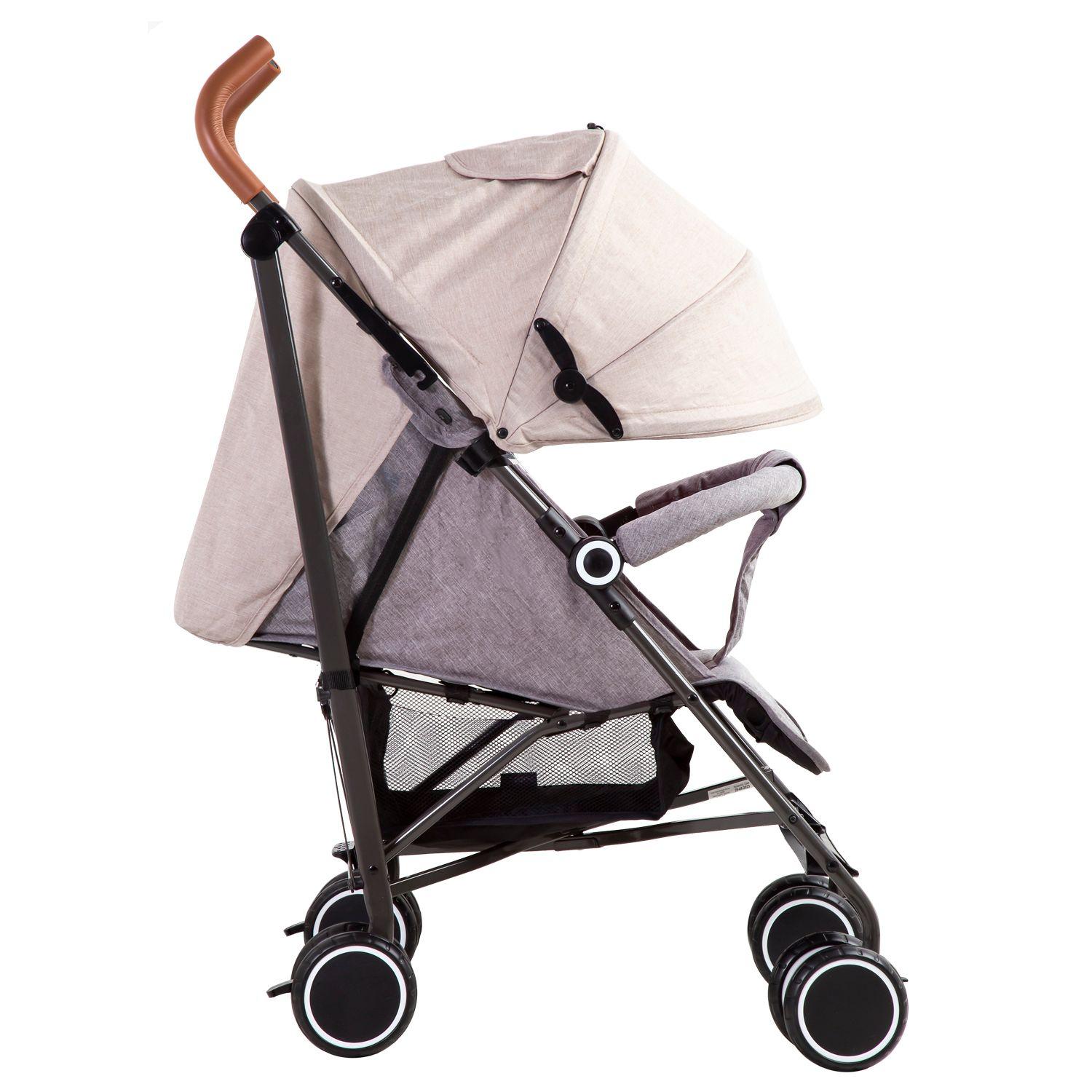 Coche Paragua Clap Melange Beige-4