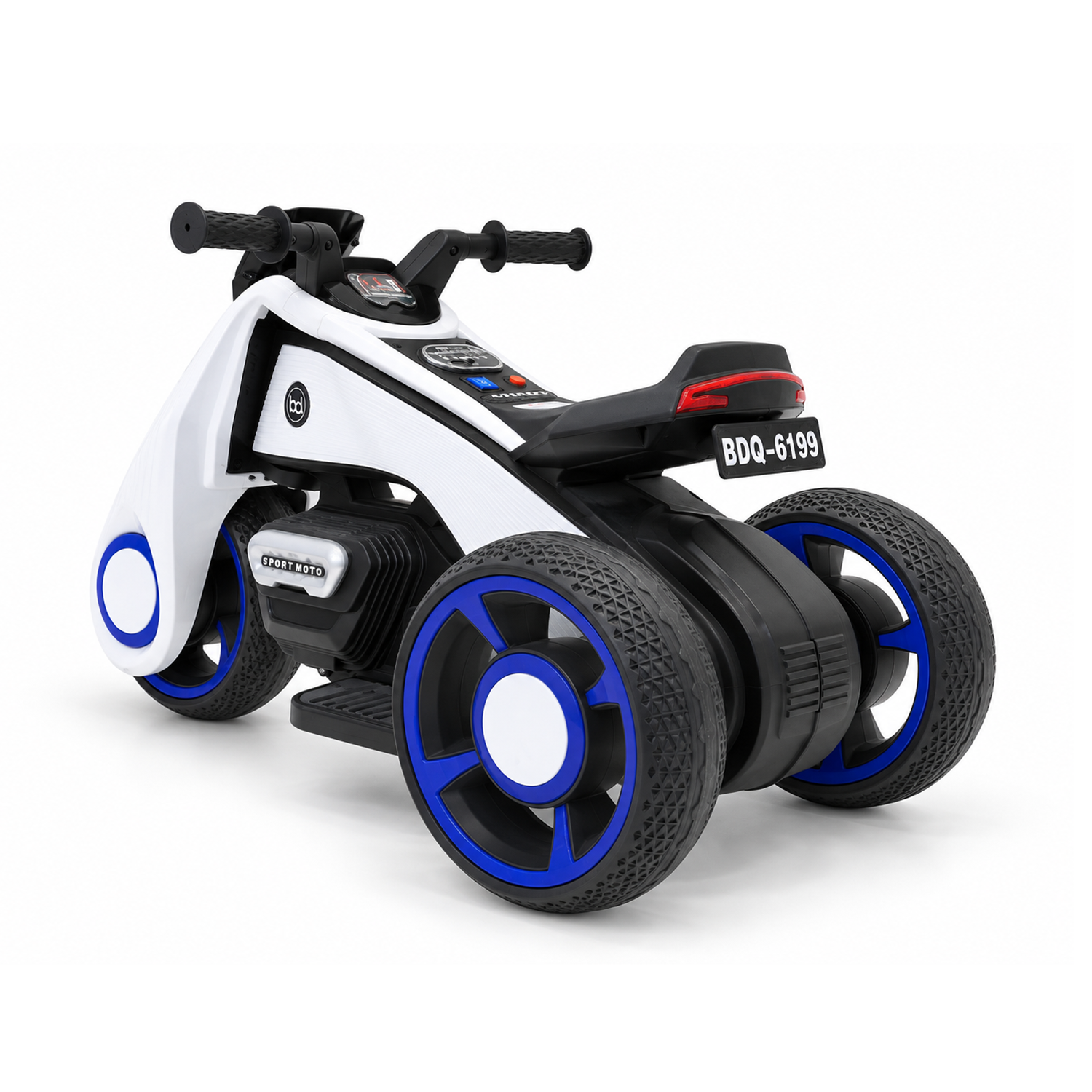Moto a Batería Infantil BWMotor Blanca-4