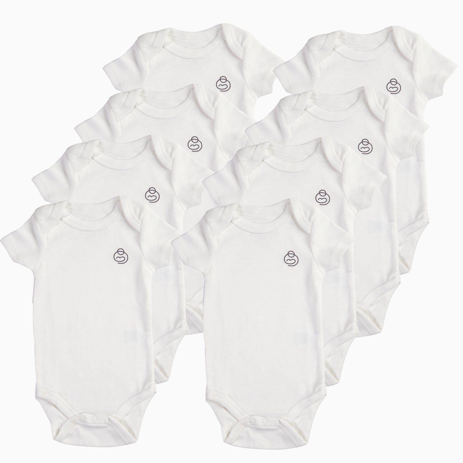 Pack de 8 Bodys Manga Corta 0-3M Bebesit-0