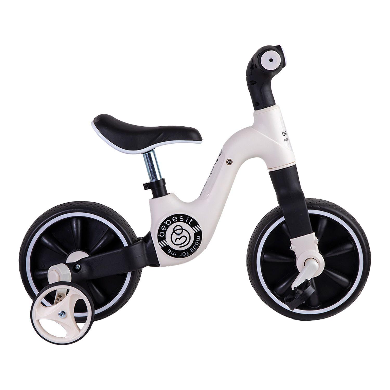 Triciclo Bicicleta Aprendizaje Pedales 2 en 1 XT05 Blanco-2