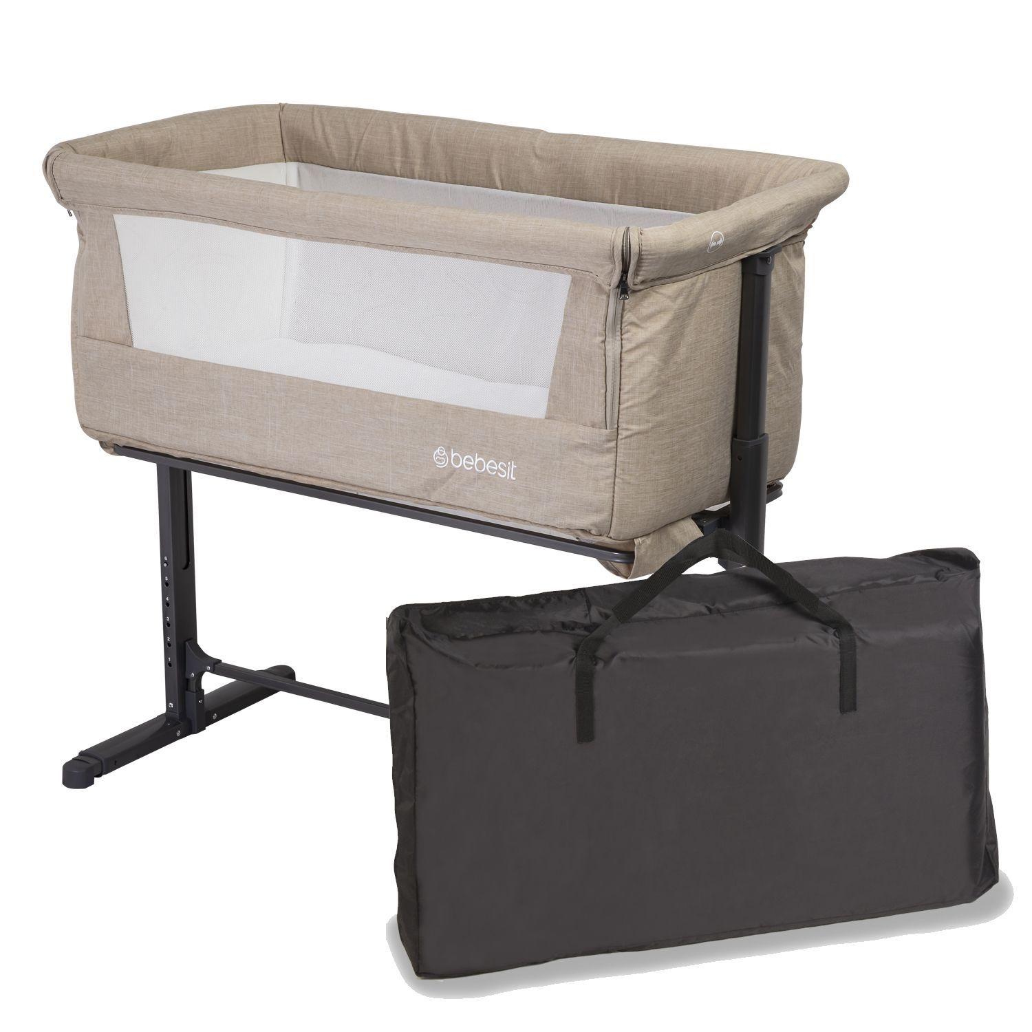 Cuna Colecho My Side Beige Bebesit-5