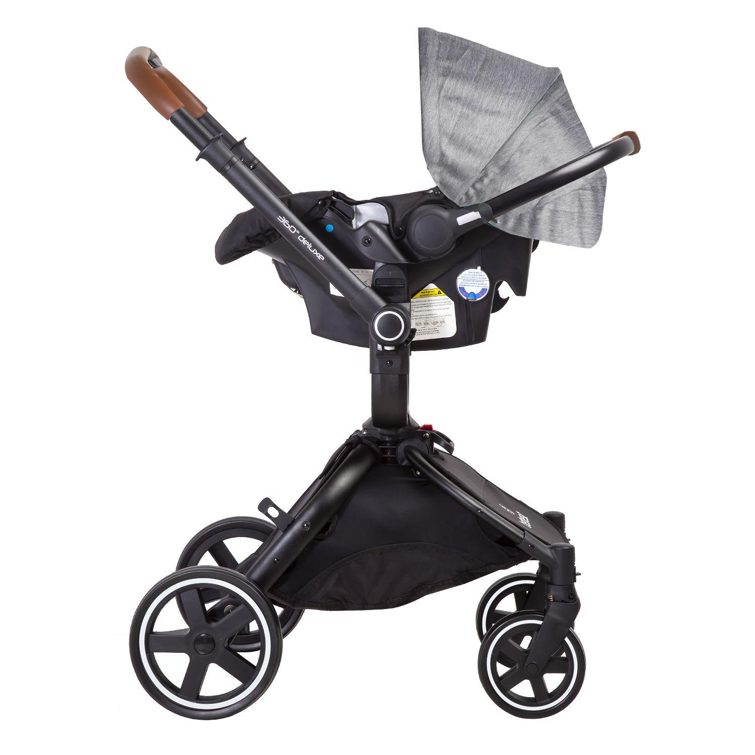 Coche Travel System Deluxe 360° SX Gris-3