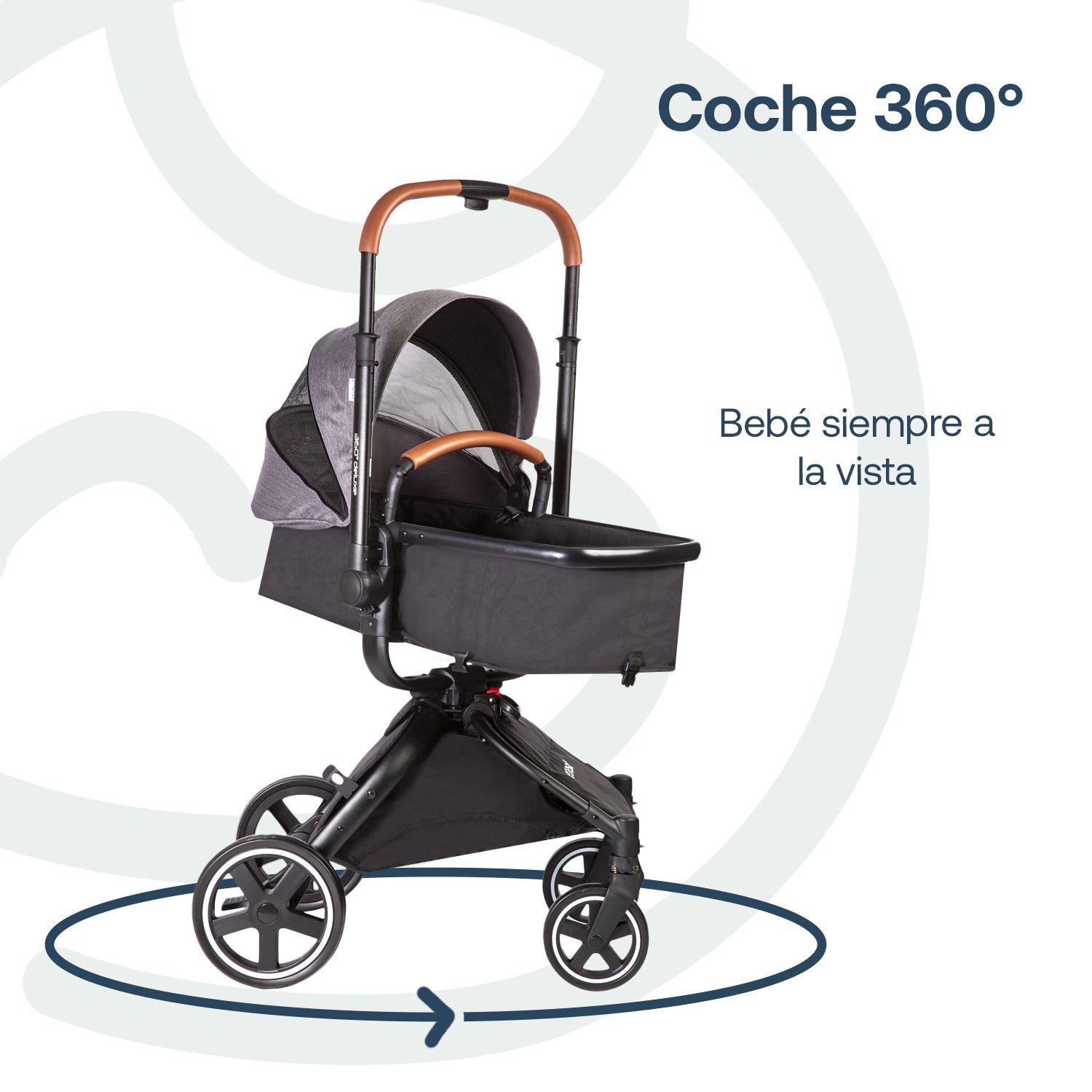 Coche Travel System Deluxe 360° SX Gris-7