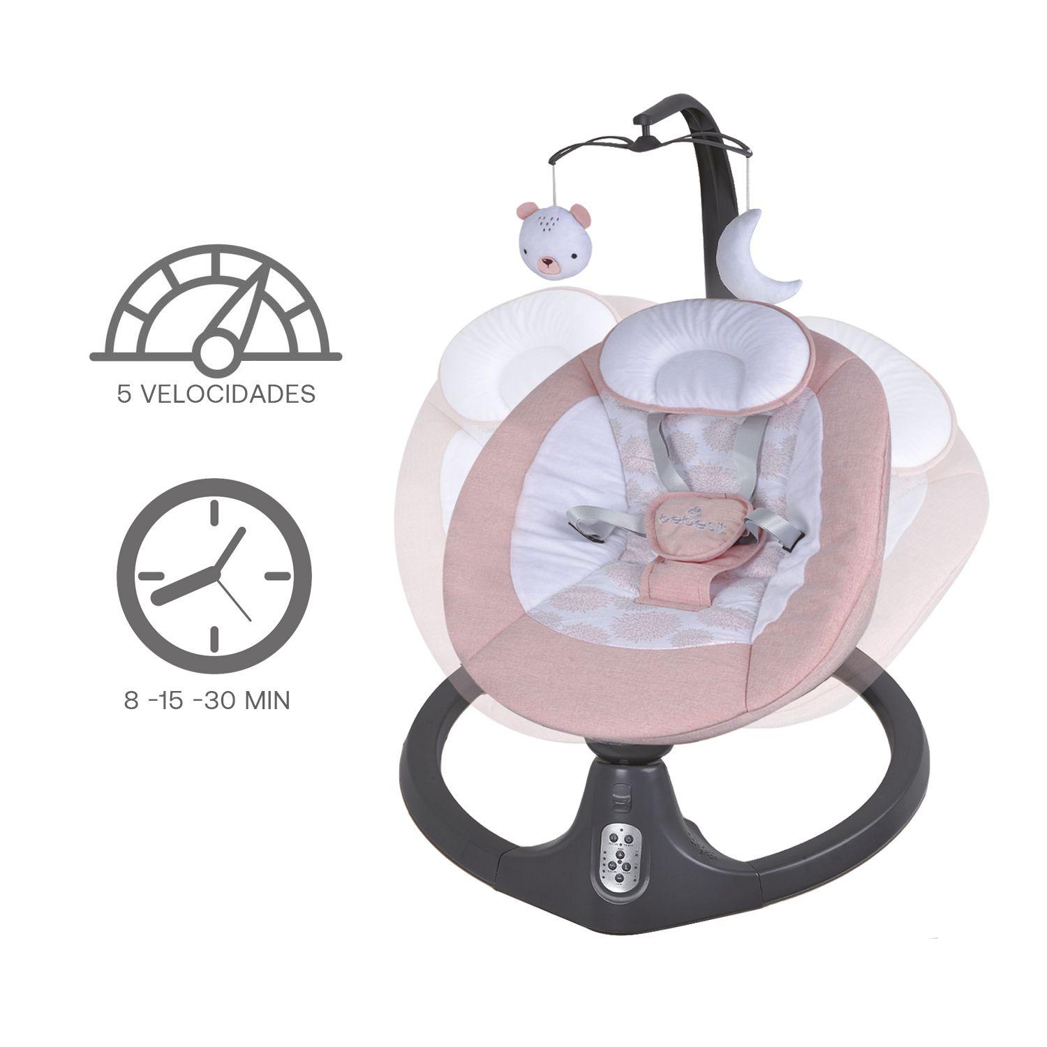 Silla Nido Baby Swing Rosado Bebesit-7