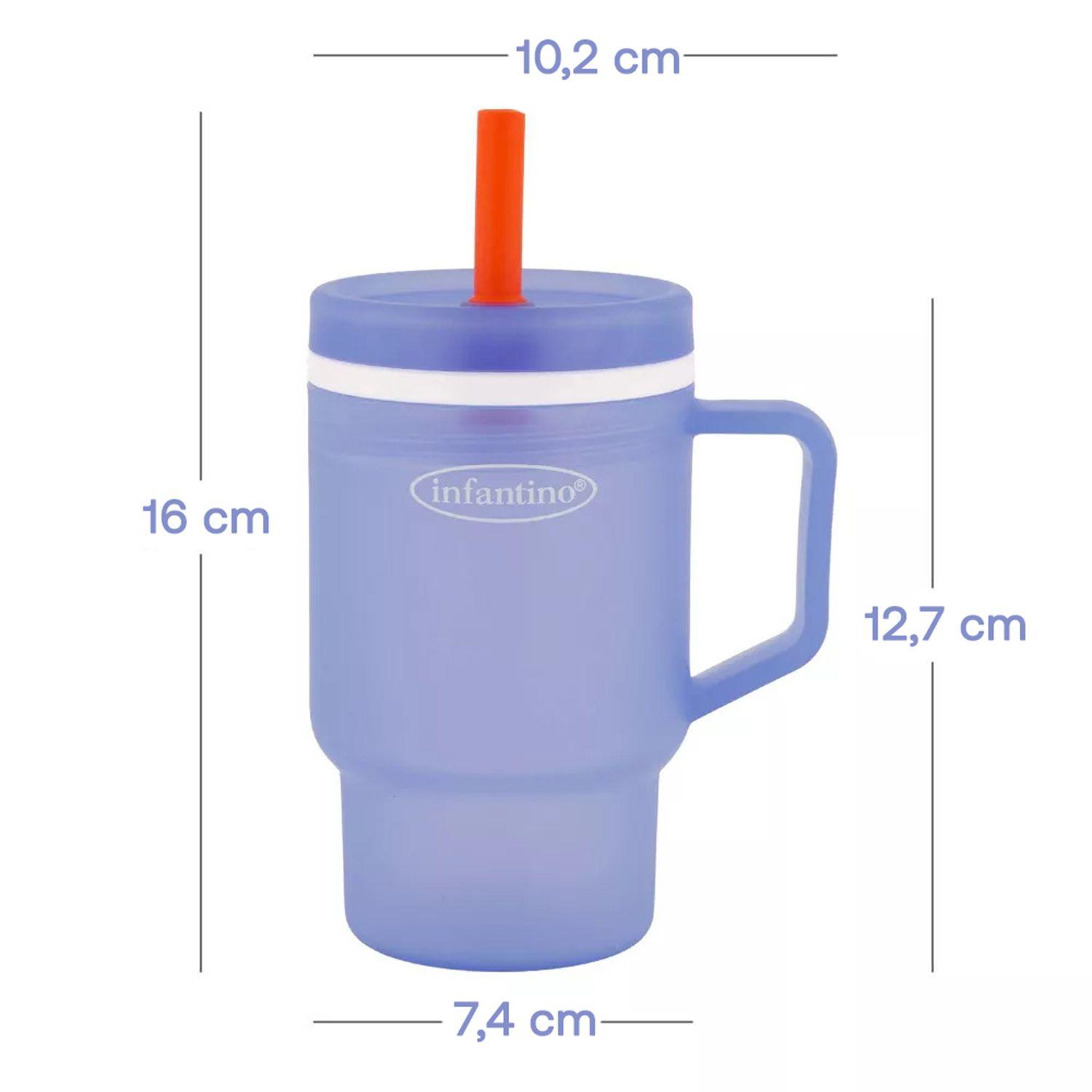 Vaso Antiderrame con Bombilla My 1st Tumbler 266ml Azul-4