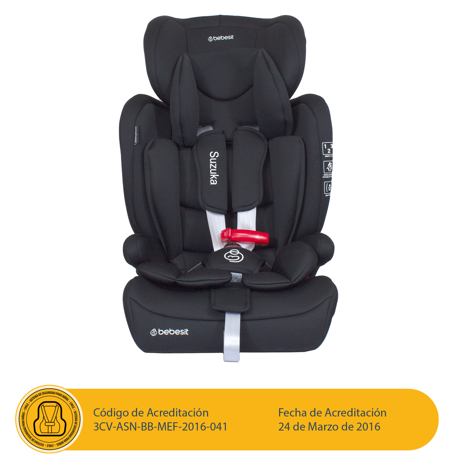 Silla de Auto Bebesit Butaca Suzuka - Negro-1