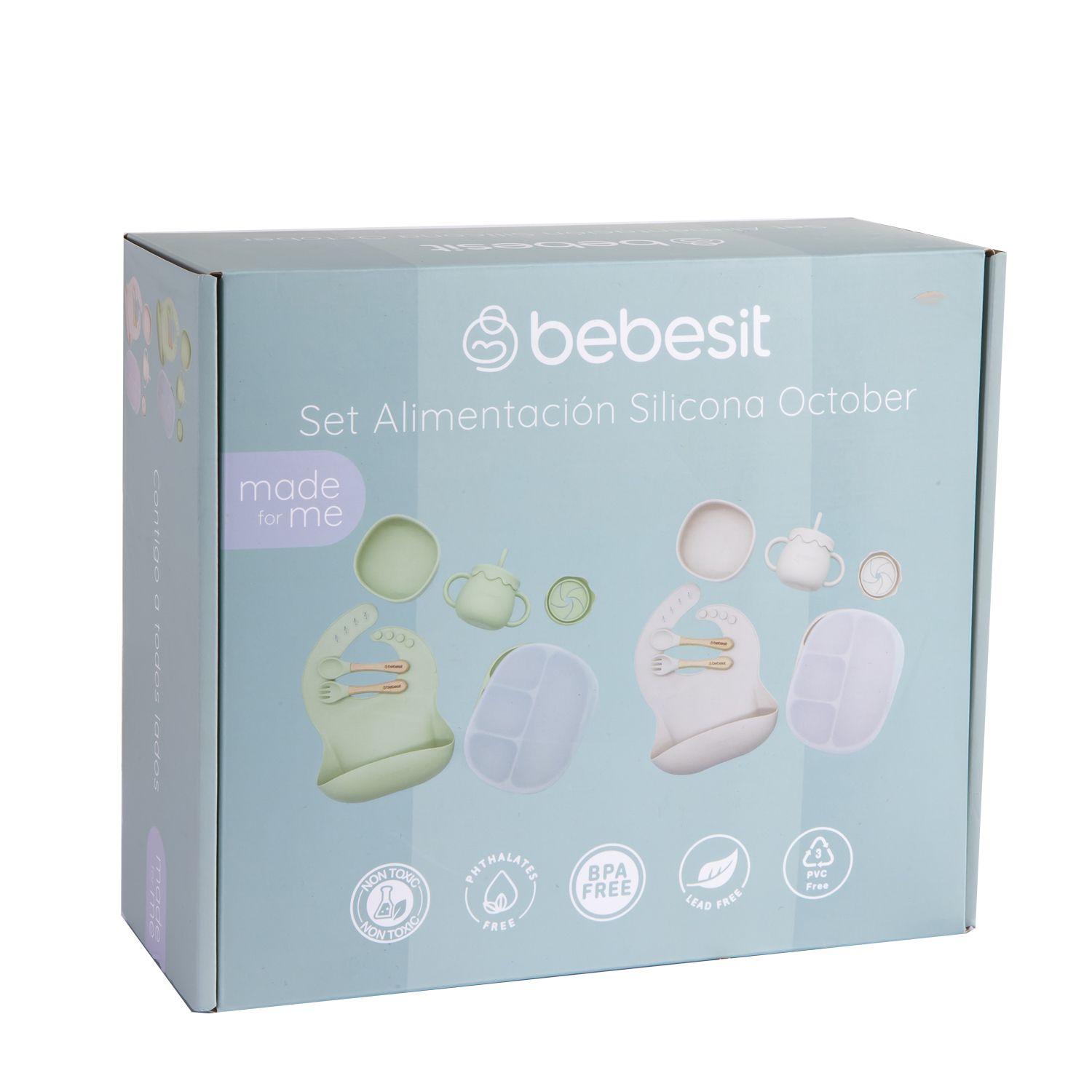 Set Alimentación October Silicona Beige-2