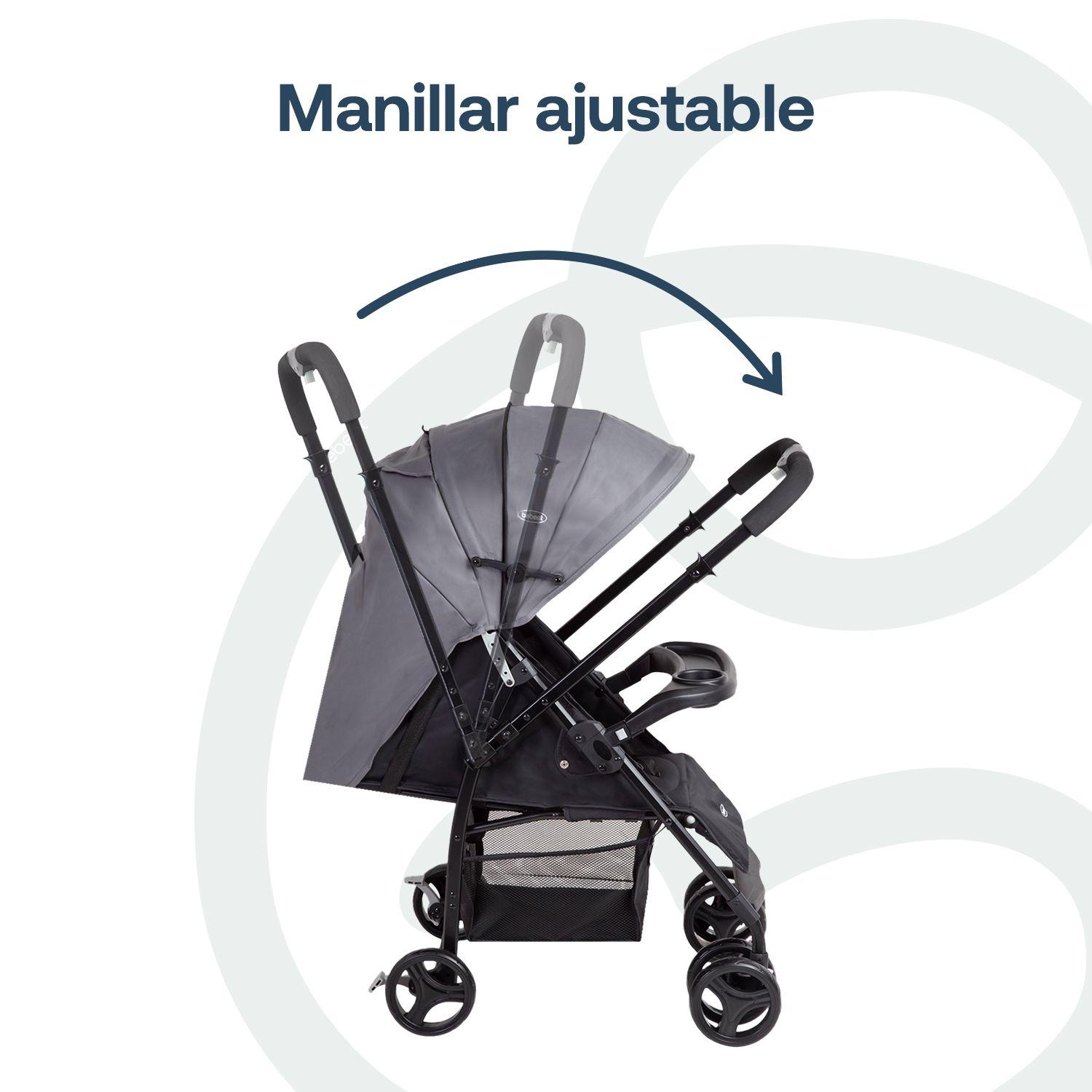 Coche Travel System Go Lite Gris Bebesit-4