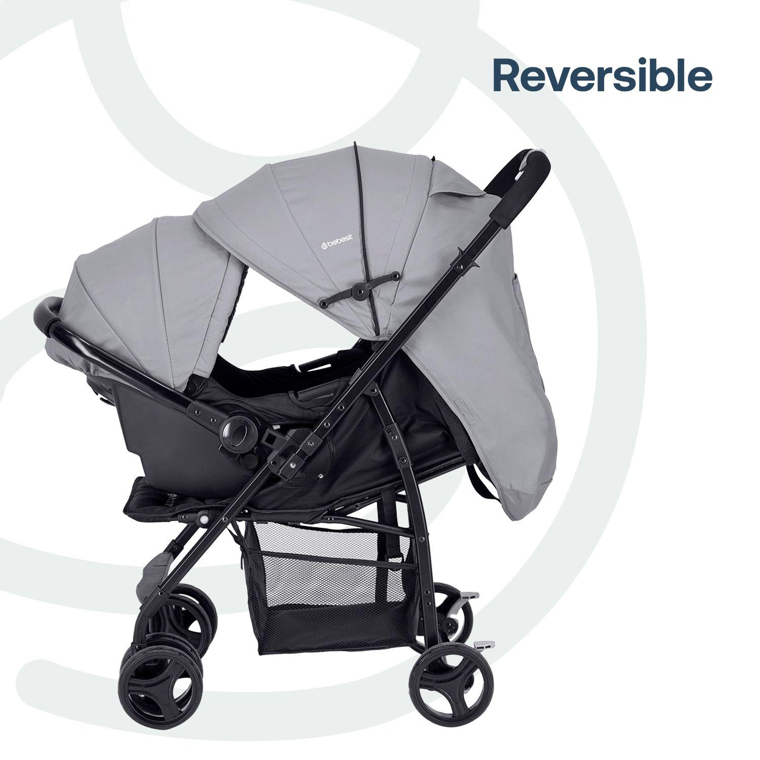 Coche Travel System Go Lite Gris Bebesit-7