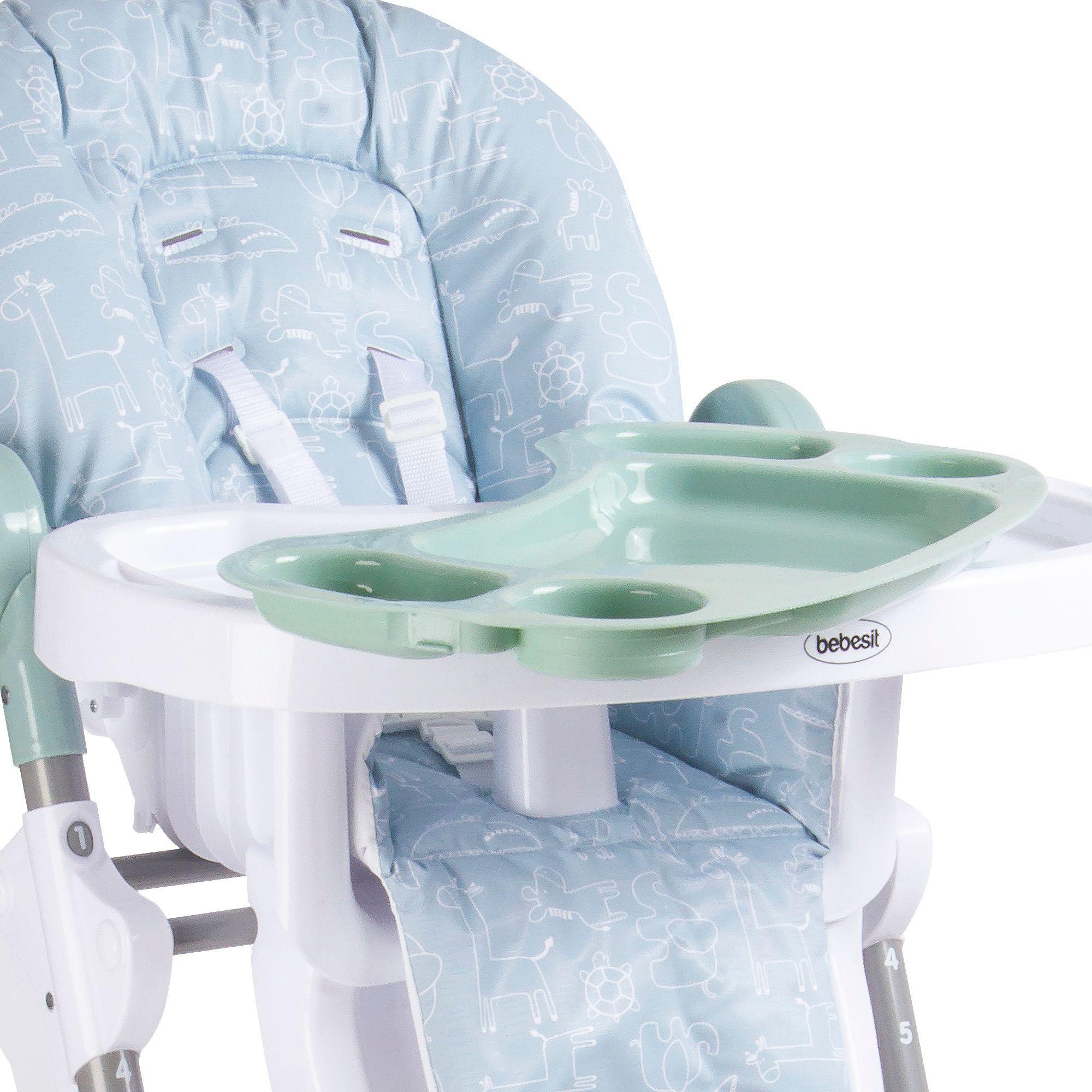 Silla de Comer Snack SX Verde Bebesit-7