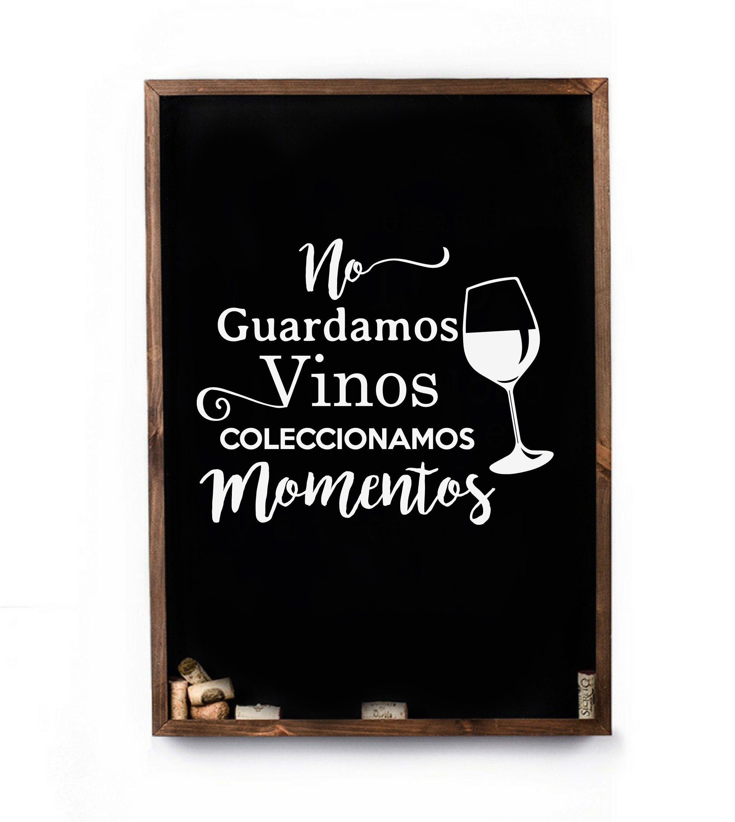 Cuadro para coleccionar corchos- Buenos Momentos-0