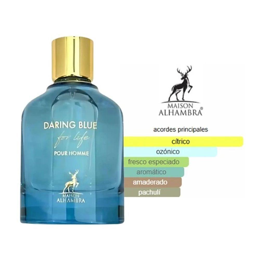 Perfume Maison Alhambra Daring Blue For Life EDP 100 Ml Hombres-2