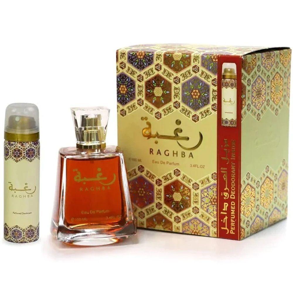 Perfume Lattafa Raghba EDP 100 Ml Unisex + Desodorante Spray 75 Ml-3