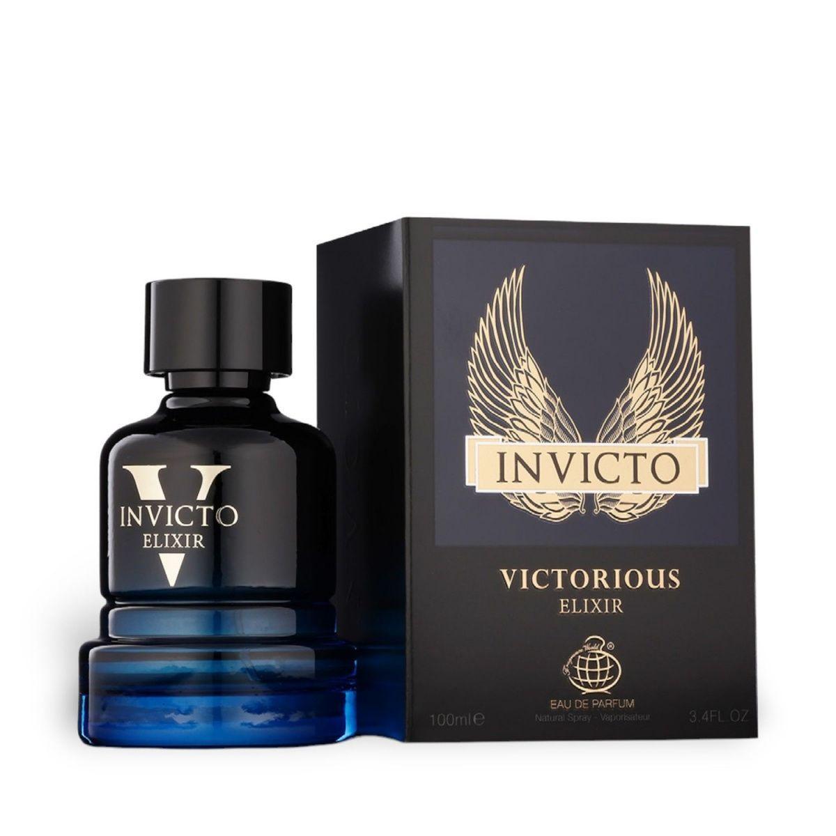 Perfume Fragrance World Invicto Victorious Elixir EDP 100 Ml Hombres-0