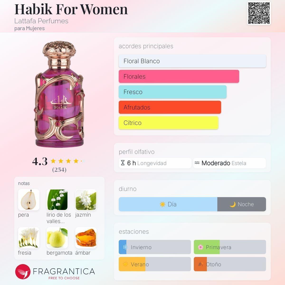 Perfume Lattafa Habik EDP 100 ML Mujer-2