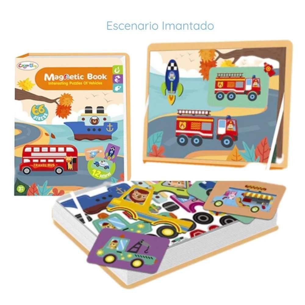 Juego Didáctico Set Piezas Magnético de Vehículos-3