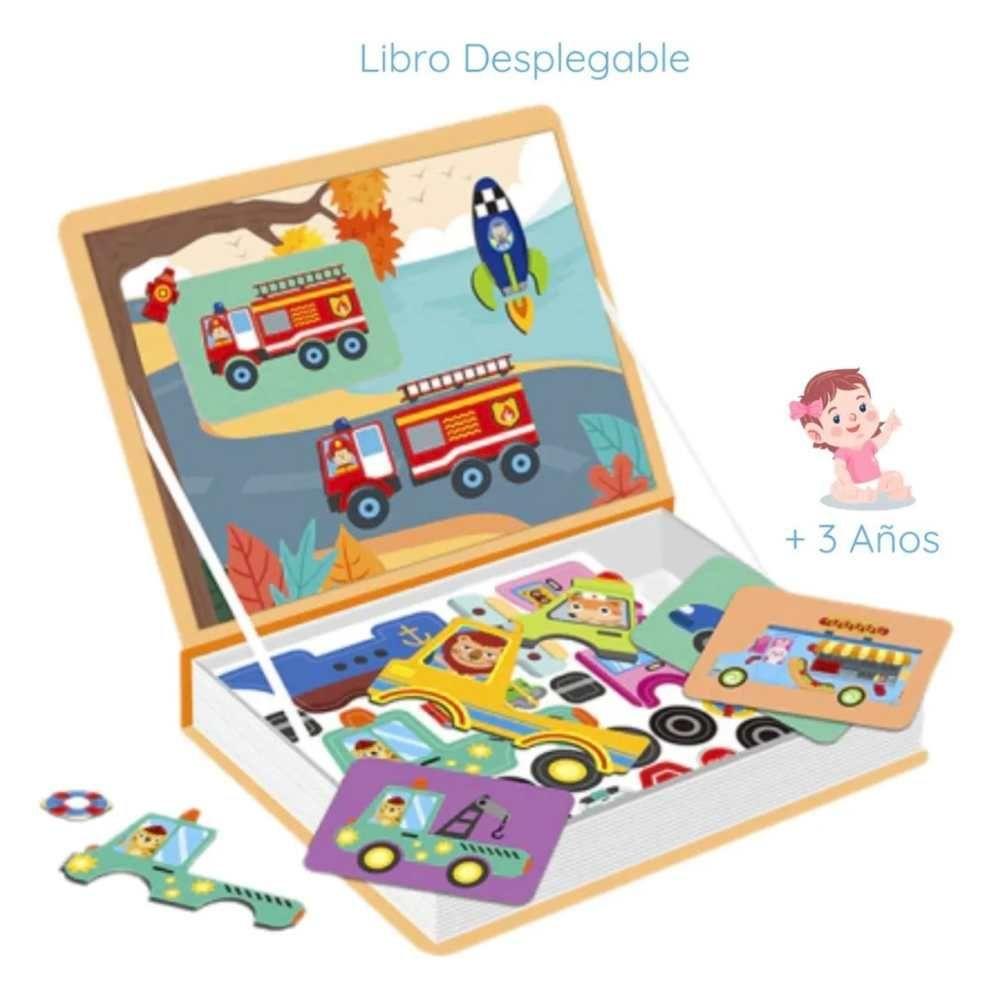 Juego Didáctico Set Piezas Magnético de Vehículos-4
