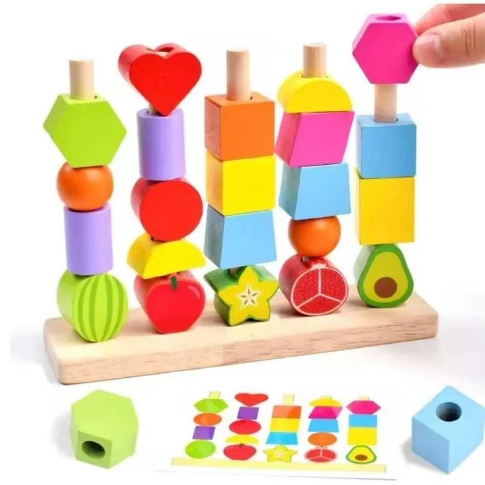 Juego Didactico de Enhebrar, Patron y Encaje-1