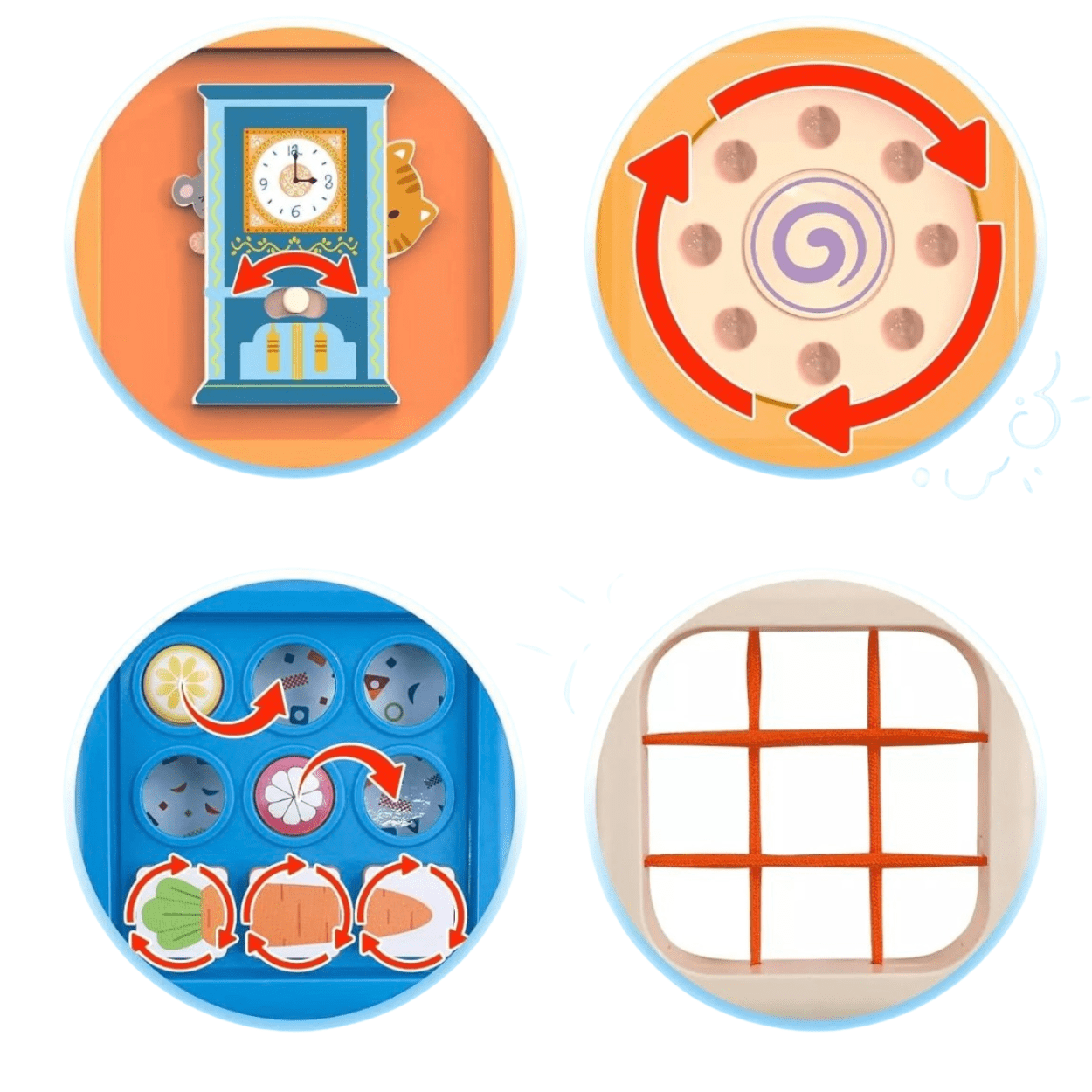 Juguete Cubo Sensorial 5 en 1 para Actividades Estimulación-4