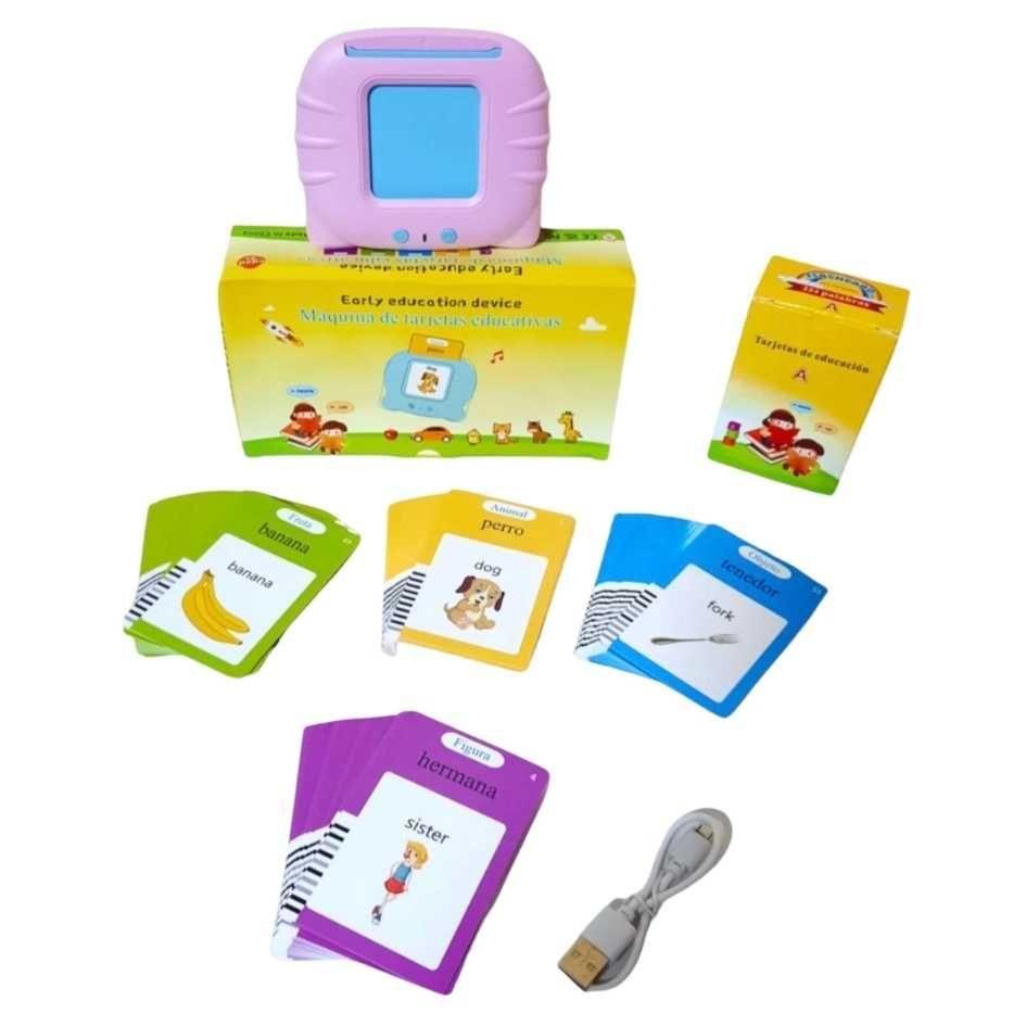 Lector de Tarjetas Educativas Interactivo Inglés Español para Niños-4