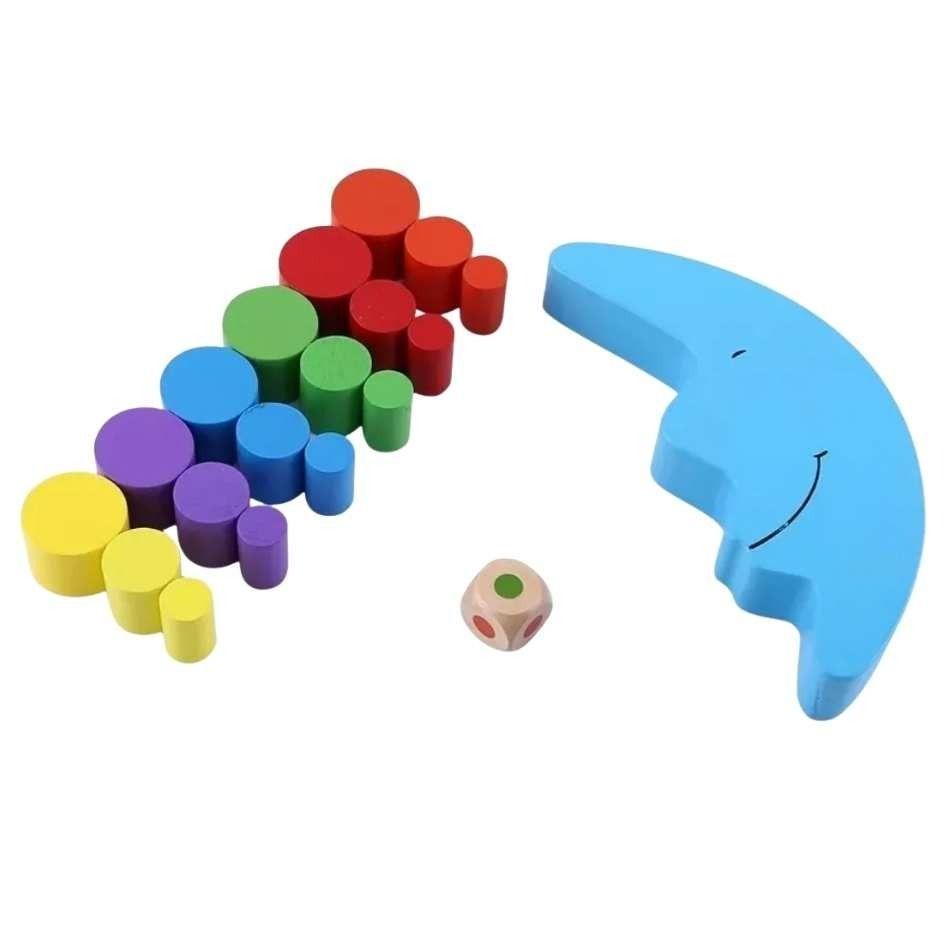 Juego Didactico de Equilibrio con forma de Luna-2