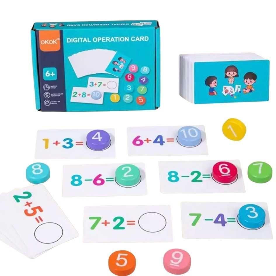 Juego De Madera Didactico Aprender Matematica Sumar y Restar-0