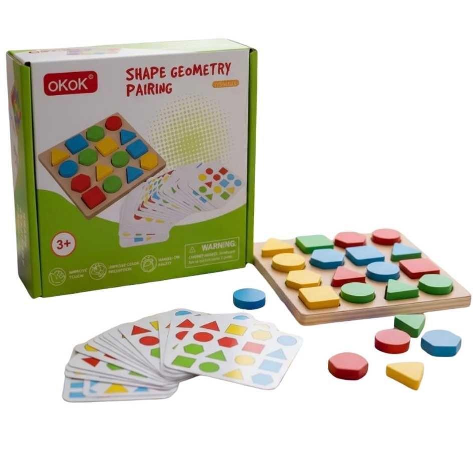 Juego de Madera Set de Encaje de formas y colores-0