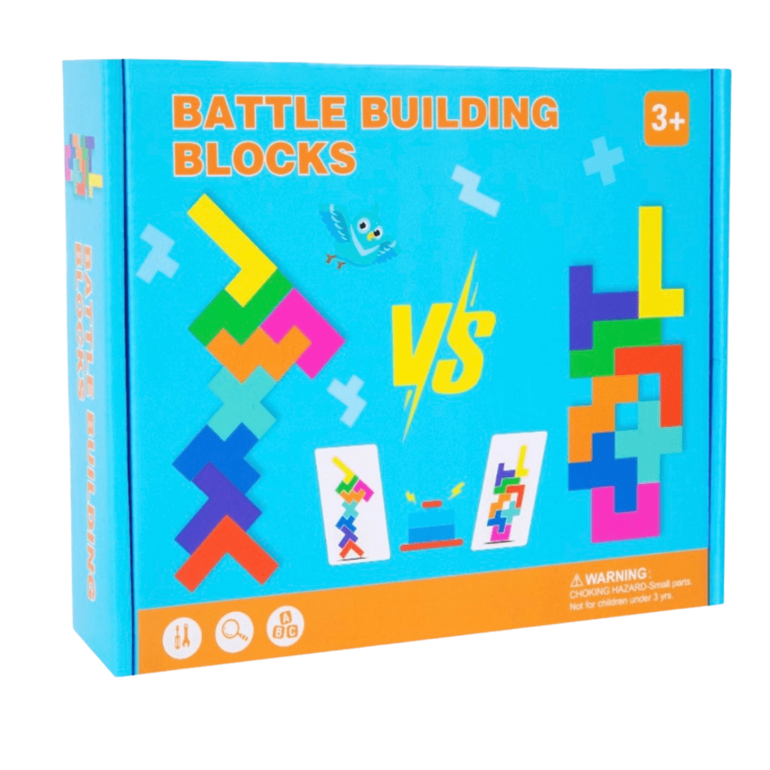 Juego de bloques de equilibrio Tetris de Madera-1