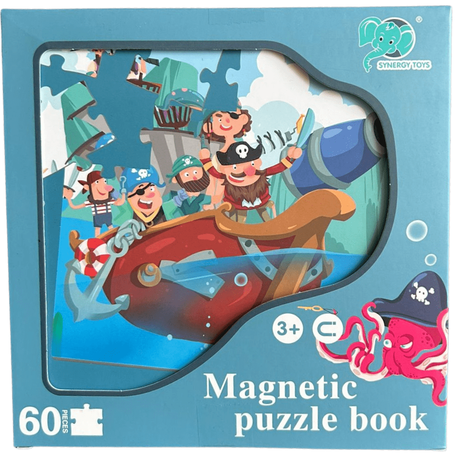 Juego Puzzle Magnético de Pirata 3 en 1-0