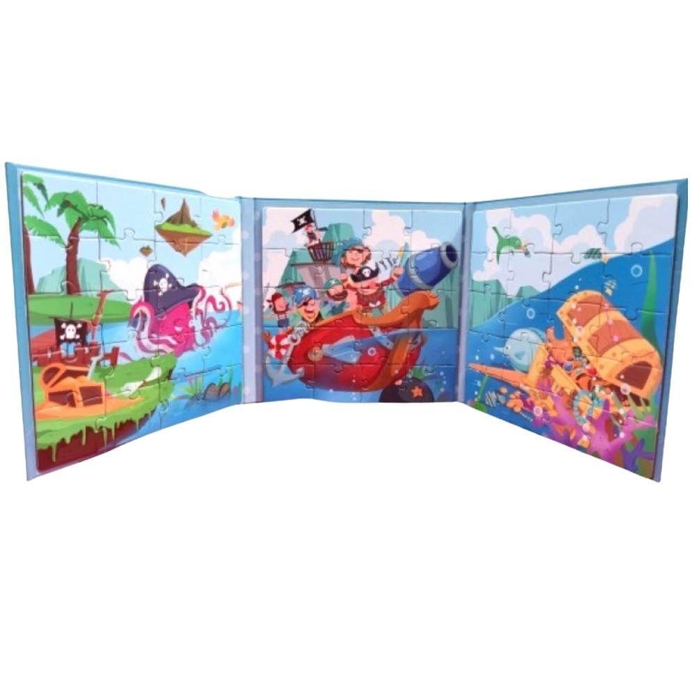 Juego Puzzle Magnético de Pirata 3 en 1-2
