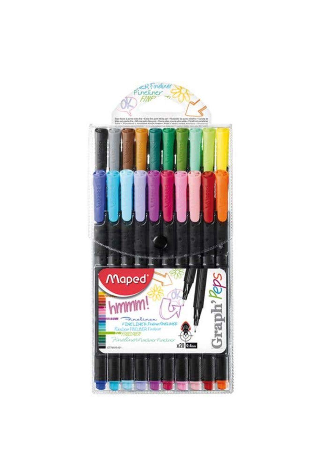 Fineliner Maped GRAPH PEPS  X 20-0