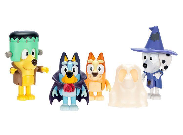 Set 4 Figuras Familia De Bluey Disfraces Halloween 4-9 Cm-2