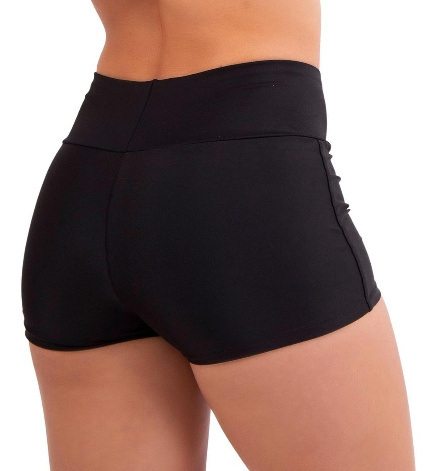 Parte De Abajo Bikini Short Tiro Alto Pretina-2