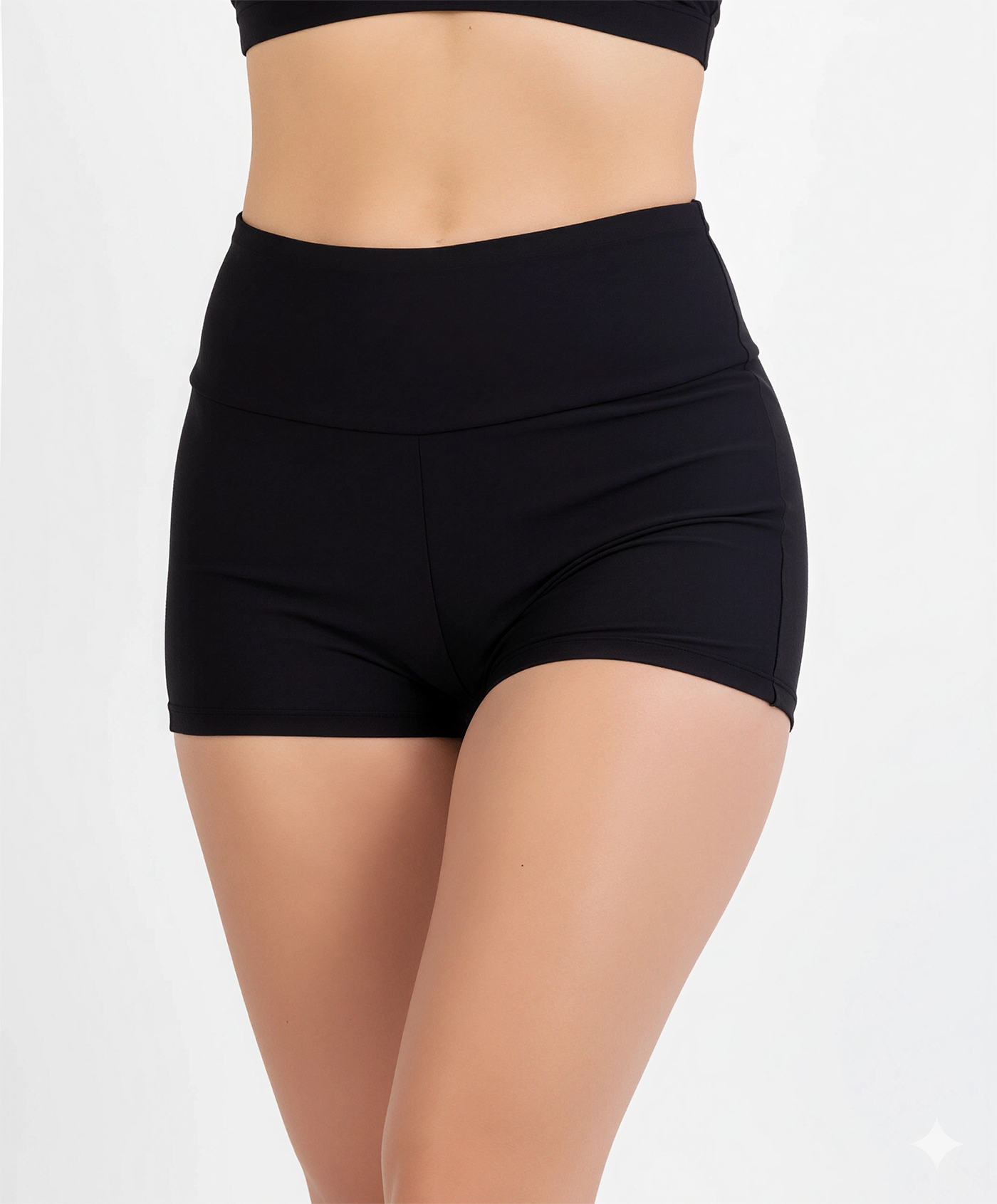 Parte De Abajo Bikini Short Tiro Alto Pretina-2