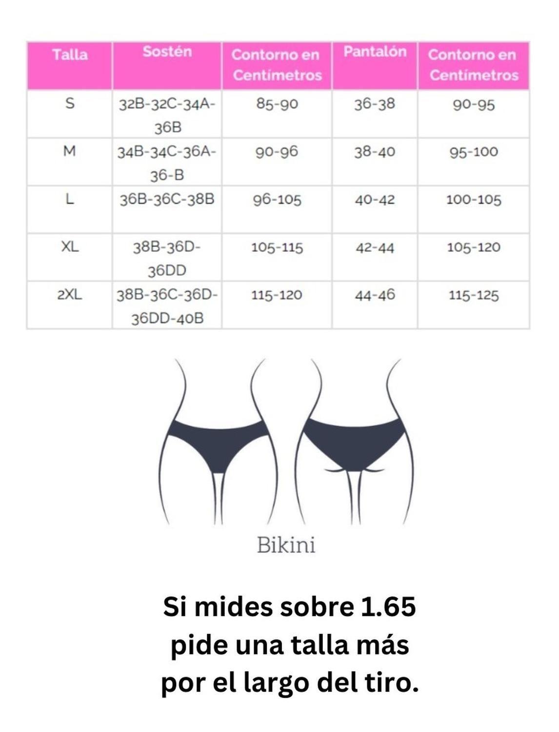 Traje De Baño Luna Negro Floral-3